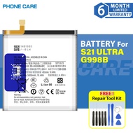 Battery EB-BG998ABY Compatible For Samsung S21 Ultra G998B (5000mAh)