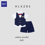 Boy Dress Small Suit Suit Boy Host Catwalk Costume British One Year Old Children Flower Girl One Yea