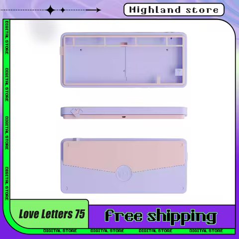 Love Letters 75 Mechanical Keyboard Kit 3 Mode Wireless Keyboard Kit RGB Aluminium Alloy PC Gamer Ke