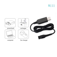 Will A00390 Charger Cord USB Adapter Line Car Charging for Electric Shavers QP2520