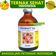 COLIBACT INJ 50ML COLIBACT INJ 100ML SANBE - Obat Hewan Antibakteri Pencernaan Ternak Sapi Kambing