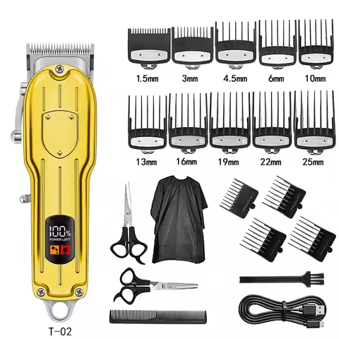 Hair Clippers Professional Barber Clippers and Trimmers Set, Cordless Hair Clippers for Hair Cutting