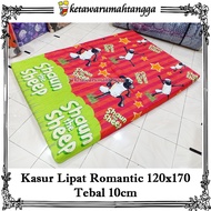 KASUR LIPAT SPON TEBAL 10 cm MEREK ROMANTIC | KASUR LIPAT SPON | KASUR LANTAI SPON | KASUR LANTAI TE