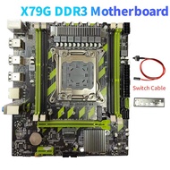 X79G DDR3 Gaming Motherboard Kit LGA2011 4x DDR3 Memory Slots RECC Support M. 2 NVME PCI-E X16 SATA3