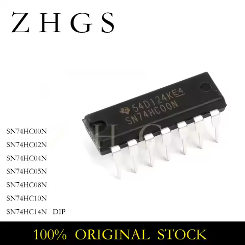 10PCS SN74HC00N 74HC00 DIP-14 SN74HC02N SN74HC04N SN74HC05N SN74HC08N SN74HC10N SN74HC14N 74HC02 74H