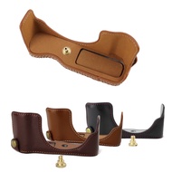 PU Leather Camera Half Body Case Cover For Panasonic GF10 GF9 GF8 GF7