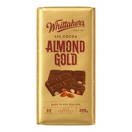 Whittakers 33% Cocoa, Almond Gold With Milk Chocolate Block 200g