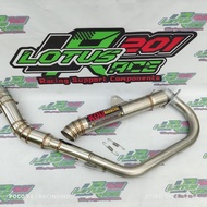 Super Open pipe Kou Mahachai exhaust pipe Canister 51mm 1 set for Tmx125/155 Skygo Raider 150carb/fi Viperman Rs150 Rusi 150