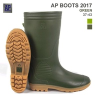 HIJAU AP Boots Green High Rubber Work Boots Safe Boots AP Boots 9506 AP Terra AP 2017 Men's Shoes