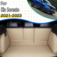 Universal Car Trunk Mats For Kia Sorento Gia Sorento MQ4 2021 2022 2023 7 Seats Pads Leather Mat Tra