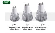 OIMG 85-265V Ultra Bright GU10/E27/E14 24° 3W/5W/9W LED COB Spot Light Bulbs Warm/Neutral/White/ Tri