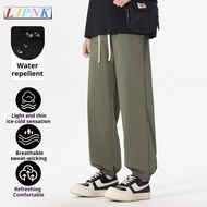 LJPNK Men’s Lightweight Jogger Pants – Casual Knit Cuffed Trousers with Drawstring Waist for Spring 