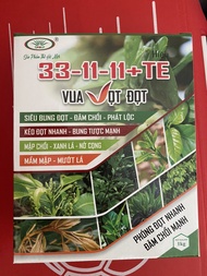 Phân bón lá 33-11-11+TE Vua Vọt Đọt- Đâm Chồi Mạnh- Phục Hồi Cây Hộp 1kg ( Hộp gồm 4 túi 250gr)