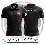 🏁 Polo Püma x Ducati Corse Performance T-Shirt Shirts Kolar Cotton Racing Motorcycle Casual Baju Unisex Tee Pakaian Murah motorcycle accessories phone holder ducati shirt T Shirt