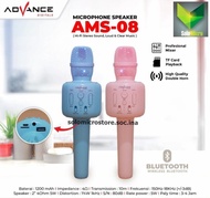 Mic Microphone Mikrofon Bluetooth Karaoke Advance Ams 08 Ams08