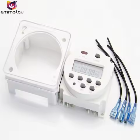 220V 110V 24V 12V Digital LCD Daily Programmable Electronic Timer CN102A AC DC Cycle Timer Countdown