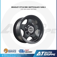 BRADLEY Style Rim Matte Black 16x8.5 ET-5 6x139.7 / 16X8.5 ET-25 6x139.7 (1pc)