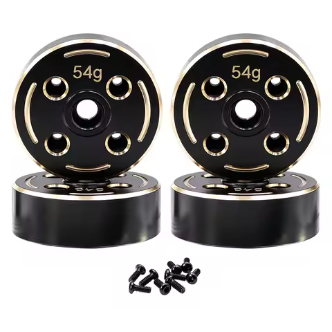H18P 54g/Pc Black Brass Front Rear Axle Counterweight Blocks Weights for MJX Hyper GO 1/18 h18p RC O