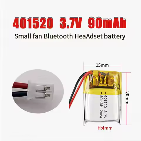 401520 3.7V 041520 401519 401420 90mAh Lithium Polymer Battery for Bluetooth Headset Wireless Mouse 