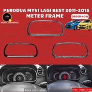 AUTOPROMAX PERODUA MYVI LAGI BEST 2011-2014 FORGED CARBON METER FRAME COVER GARNISH CAR ACCESSORIES
