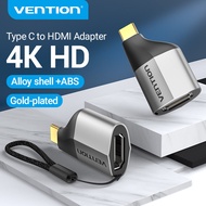 Vention USB Type C อะแดปเตอร์ HDMI USB C ถึง HDMI 2.0 Adapter 4K 60Hz UHD Smart Security Chip สำหรับ