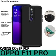 SOFTCASE CASE OPPO F11 PRO / OPPO K3 / REALME X SOFTCASE MACARON BLACK TPU CASE PRO CAMERA BLACK