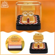 NCVHRT 2026 Desk Calendar With LED Light Characters Expression House Shaped Sculpture 3D Tear-away C