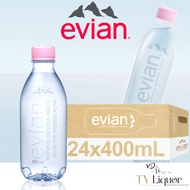 Evian Natural Mineral Water (Recycled Plastic), 24 Bottles x 400ml (BBD: July 2025)