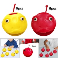[Leipupa] 6x Finger Castanets Party Favors Cute Cartoon Classroom Clapper Board Rhythm Toy for Toddl