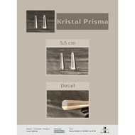 Crystal Prism 55mm 1-hole Clear Decorative Light Accessories