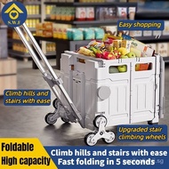 Trolley foldable trolley cart shopping trolley grocery trolley with wheels market trolley bag 7NZK