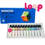 Buncho Water Colour 6cc with 12 Colours in Set