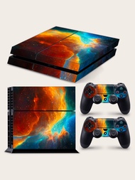3sheets Galaxy Print Sticker Compatible With Sony PS4