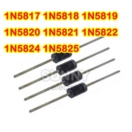 50PCS 1N5817 1N5818 1N5819 1N5820 1N5821 1N5822 1N5824 1N5825 In-line Shoteki Diode