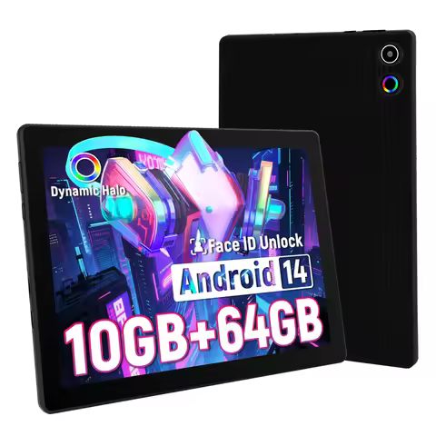 10.1 Inch Android 14 Tablet Octa-Core 10GB RAM 64GB ROM (Expand to 1TB) Widevine L1 Compatible IPS H