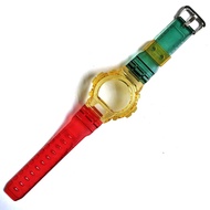 Bezel STRAP BNB CASIO GSHOCK G SHOCK DW 6900 DW 6600 DW 8030 DW 8040 JELLY CLEAR RASTA