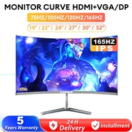 Monitor 27 Inch 165HZ Gaming Curved Monitor EXPOSE  PC With Speaker 75HZ/1080P/1MS FHD LCD Display 24 Inch 75HZ Computer Monitor For PS4/PS5