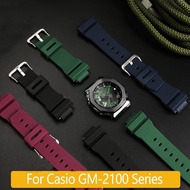 For Silicone With GM2100/5600/6900 GA2100 DW5600 Soft Waterproof Ruer Watch Strap Men 16MM