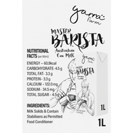 HALAL -YARRA PRO UHT FULL CREAM MILK W/O CAP & 1 YARRA UHT MASTER BARISTA MILK W/O CAP, 1L