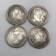 Silver dollar silver coin antique collection ancient four beauties silver dollar commemorative coin copper silver-plated