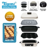 TOYOMI Multi Cooker 3-In-1 HotPot + Grill + Steamer [Add On for Takoyaki Pan] MC 8201