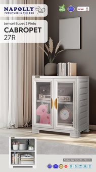 BUFFET TV MEJA TV LEMARI PLASTIK NAPOLLY