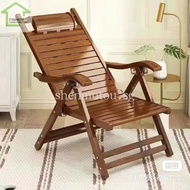 Foldable chair bamboo recliner home nap artifact cold chair for the elderly summer home lunch break bamboo chair balcony backrest chair HEDJ ZYWR