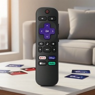 Replacement Roku TV Remote for Hisense, Onn, Sharp Roku Series Smart TVs Alat Jauh TV Roku Ganti unt