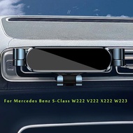 5รถที่วางโทรศัพท์มือถือสำหรับ Mercedes Benz S-Class W222 V222 X222 W223ระบายอากาศ M Ount B Racket แร