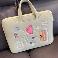 Korean Laptop bag embroidery laptop handbag laptop sleeve bag 13.3 15.6 14.1 15.4 inch laptop sleeve