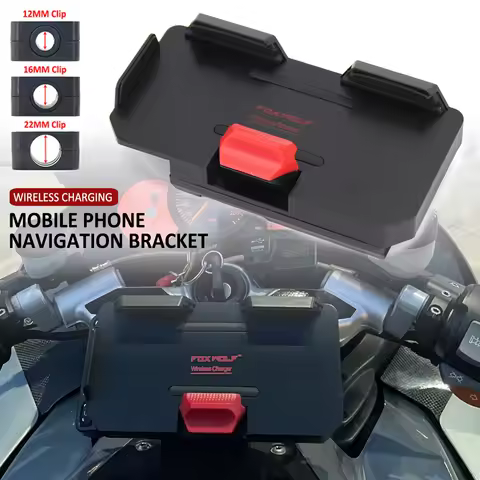 12mm 16mm 22mm GPS Phone USB Wireless Charging Navigation Bracket FOR R1200GS R1250GS ADV CRF1100L F
