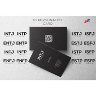 Custom 16 Personality Traits Id Mbti Card Engraved Stainless Stell