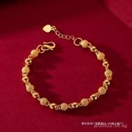 Non-Fading Vietnamese Sand Gold Bracelet for Girlfriend, Women's Beaded Gift, Long-Lasting Gold Brac