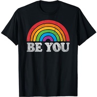 LGBTQ T-Shirt You Gay Pride LGBT Ally Rainbow Flag Retro Vintage T-Shirt